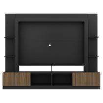 Rack Estante com Painel Tv 65 e 2 Portas Oslo Preto