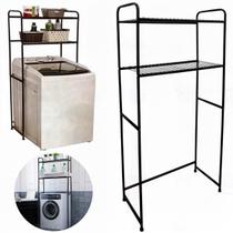Rack Estante Lavanderia Maquina de Lavar Preto Organizaçao Prateleira Aço Cortelux Rack Estante Lavanderia Maquina de Lavar Preto Organizaçao Prateleira Aço Cortelux