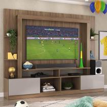 Rack Estante+Painel 65" E Catar Br3395 lacca Fumê Rack Estante+Painel 65" E Catar Br3395 lacca Fumê