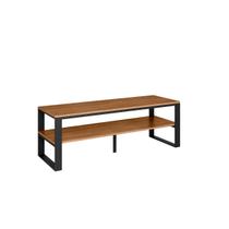 Rack Estilo Industrial Sofisticado Prateleiras MDF Reforçadas Para TV Até 75 Polegadas Rack Estilo Industrial Sofisticado Prateleiras MDF Reforçadas Para TV Até 75 Polegadas