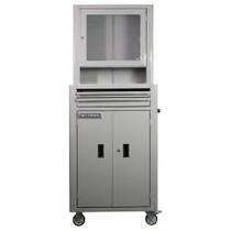 Rack fechado para computador com visor de acrílico - RLL-89 (Cinza)