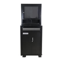 Rack fechado para computador com visor de acrílico - RLL-89P (Preto)