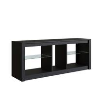 Rack Gamer ProDecor com Prateleiras de Vidro e Iluminação em LED RGB 136cm Preto - RA1360P