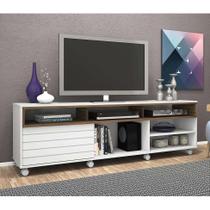 Rack Genova Brancoe Amêndoa 180 cm Rack Genova Brancoe Amêndoa 180 cm