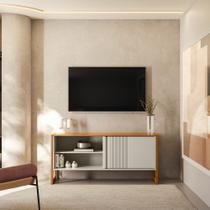 Rack Gold para TV até 55'' Nature/Off White - Linea