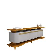 Rack Guarapari Para Tv de 75" Naturalle/Off-White - Bechara
