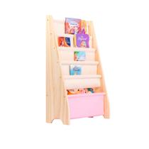 Rack Guarda Brinquedos E Livros, Canguru Montessori Rosa