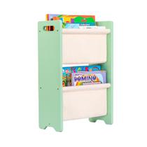 Rack Guarda Brinquedos Livros E Jogos Montessori Verde