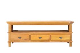 Rack Guillermo 150cm Madeira Maciça Peroba Rosa