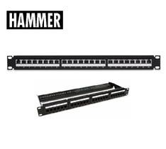 Rack Hammer Patch Panel 24P - Rj-45 Cat.6E - 1U - 19