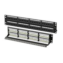 Rack Hi-Top Patch Panel 48P Rj-45 Cat.6-1U - 19"