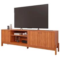 Rack Holanda 2,00 para Tv Até 70 Polegadas Ripado 3 Portas Permobili Cor Cinamomo