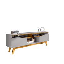 Rack Ilhabela Para Tv de 75" Off-White/Naturalle - Bechara