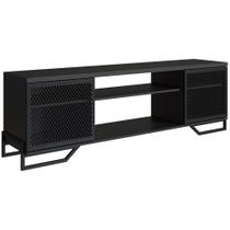 Rack Industrial 180 Cm 2 Pt Com Tela Em Metal 1027 Preto Pp Preto