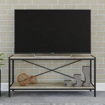 Rack Industrial para TV até 50 Polegadas 120cm 2 Prateleiras Industrial Active Yescasa Marrom Rack Industrial para TV até 50 Polegadas 120cm 2 Prateleiras Industrial Active Yescasa Marrom