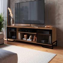 Rack Industrial Para Tv Com 2 Portas e Pés em Aço 1,83 m