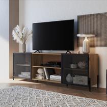 Rack Industrial York para TV de até 70 - Carvalho/Preto
