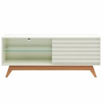 Rack Istambul 1 Porta cor Off White com Freijo 1,40 MT (LARG) - 56896 - Sun House