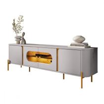 Rack Juquehy para TV até 75 Polegadas Naturalle Off White Bechara Rack Juquehy para TV até 75 Polegadas Naturalle Off White Bechara