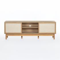 Rack Kaki 2 Portas 1 Nicho 160 cm x 36 cm Tauari - Telinha Portuguesa Rack Kaki 2 Portas 1 Nicho 160 cm x 36 cm Tauari - Telinha Portuguesa