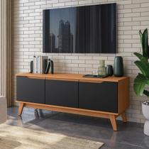 Rack Kappesberg 3 Portas Branco/preto Fosco 136cm