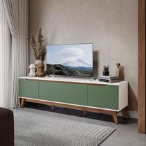 Rack Kappesberg 3 Portas Branco/Verde Oliva 180cm