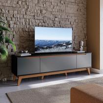 Rack Kappesberg 3 Portas Preto Fosco/Chumbo 180cm Rack Kappesberg 3 Portas Preto Fosco/Chumbo 180cm