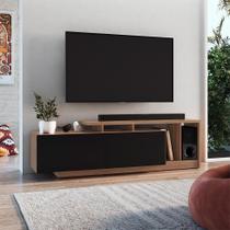 Rack Linea 2 PT Montana e Preto 162 cm Rack Linea 2 PT Montana e Preto 162 cm