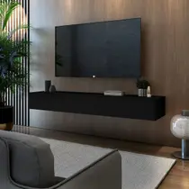 Rack Linha Eros Para Tv Modelo Suspenso Na Parede Em MDP/MDF Robusto