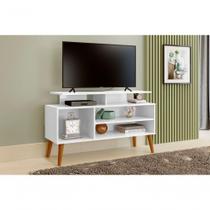 Rack Lion Sala Estar Estante Com Nichos E Prateleiras Cor:branco Rack Lion Sala Estar Estante Com Nichos E Prateleiras Cor:branco