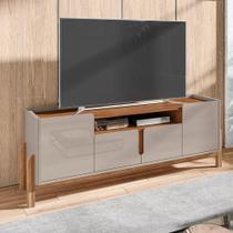 Rack Lizz 4 PT Off White e Cedro 170 cm Rack Lizz 4 PT Off White e Cedro 170 cm