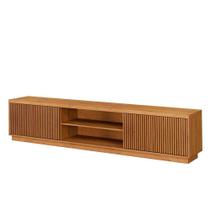 Rack Logan 1.80 Cm Com 2 Portas Ripadas Mavaular Naturale Rack Logan 1.80 Cm Com 2 Portas Ripadas Mavaular Naturale