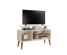 Rack Lyon 1.1 Off White/Canela - Carmolar Móveis Rack Lyon 1.1 Off White/Canela - Carmolar Móveis