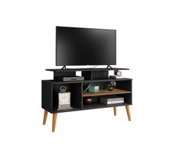 Rack Lyon 1.1 Preto/Canela Carmolar Móveis Rack Lyon 1.1 Preto/Canela Carmolar Móveis