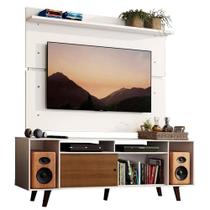 Rack Madesa Cancun com Pés e Painel para Até 65'' Branco Rack Madesa Cancun com Pés e Painel para Até 65'' Branco