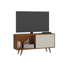 Rack Malaga Para TV de Até 55 Polegadas Nogueira Madeira/Off White Atualle Rack Malaga Para TV de Até 55 Polegadas Nogueira Madeira/Off White Atualle