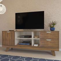 Rack Michigan Pinho e Off White 160 cm