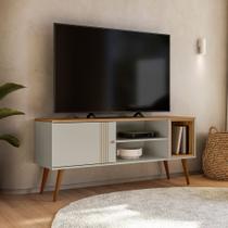 Rack Milão para Tv até 55 polegadas Nature/Off White Peternella