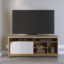 Rack Moderno para TV 65 Polegadas com Detalhe Ripado e Rodizios 150cm Colibri Rack Moderno para TV 65 Polegadas com Detalhe Ripado e Rodizios 150cm Colibri