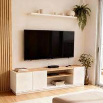 Rack Moscou Para Sala Tv Até 65 Polegadas Moderno MDP Luxo