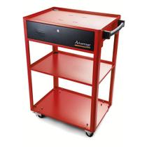 Rack Móvel Aberto para Computador - Vermelho Tramontina PRO