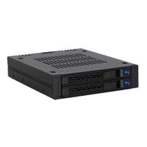 Rack móvel ICY DOCK 2 compartimentos HDD/SSD SAS/SATA de 2,5" para 3,5" Rack móvel ICY DOCK 2 compartimentos HDD/SSD SAS/SATA de 2,5" para 3,5"