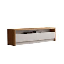 Rack Muvu C/ Largura " 220 cm " C/ Portas Basculantes 100% MDF Toscana / Off White OOL - Incolar