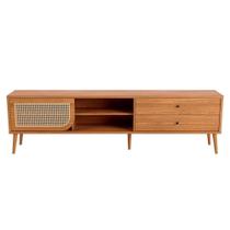 Rack Nature TB311 Freijó com Palha Natural Sextavada 220 cm - 69374