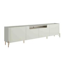 Rack New Bend 220 cm Porta Lisa Luna/Dourado Incolar Rack New Bend 220 cm Porta Lisa Luna/Dourado Incolar