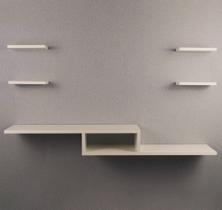 Rack Nicho 110cm Largura Mdf Branco