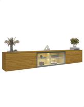 Rack Nicho Suspenso Led Reflecta 3 Porta Matiz 2150 Madeira