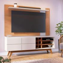 Rack Noronha com Painel para TV até 70 Polegadas Leme Freijó e Off White