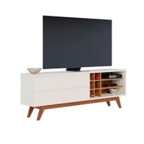 Rack Noronha Off White e Freijó 180 cm