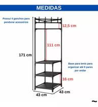 Rack Organizador Base Para Sapato Cabide Pendurar Bolsa Boné